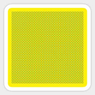 yellow little circles seamless pattern Sticker